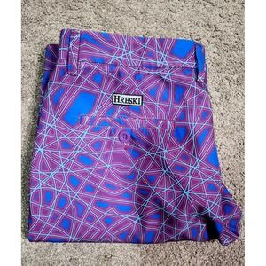 HRESKI Golf Pants Men's 34 x 28 Abstract Purple Outdoor Activewear